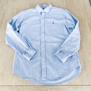 POLO Ralph Lauren Custom Fit Blue Striped Men's Shirt